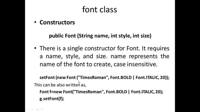 35 Color and Font Methods in Applet Programming смотреть онлайн