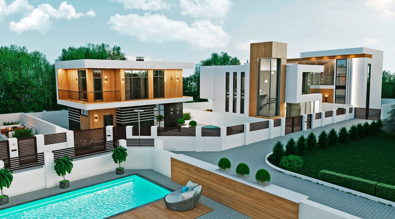 КП Modern Villas (Модерн Виллас) в Сочи/Дома на закрытой территории с собственным земельным участком смотреть онлайн