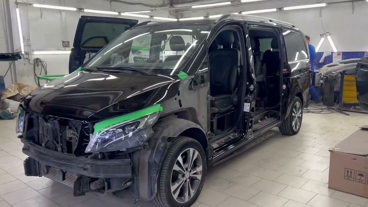 W447 кузовной ремонт и окрас под толщиномер