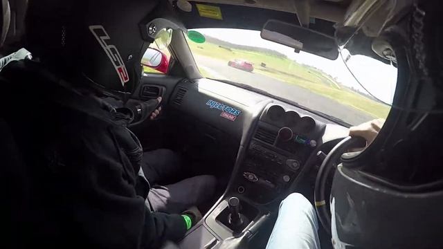 Skyline R34 GTT at Luddenham Raceway Grip Driving 56.4 RB25DET Neo Sedan. My dad nearly destroys it смотреть онлайн
