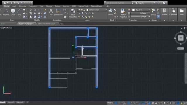 Autodesk AutoCAD 2018 STUDENT VERSION DENAH PONDASI смотреть онлайн