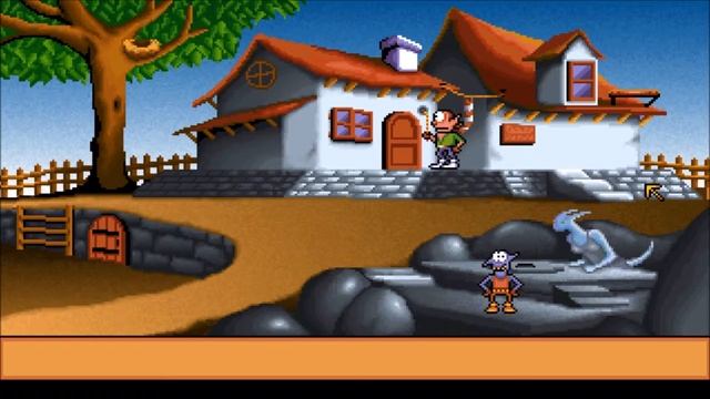 Прохождение игры "Гоблины 2" ("Gobliins 2: The Prince Buffoon"), уровень 1 смотреть онлайн