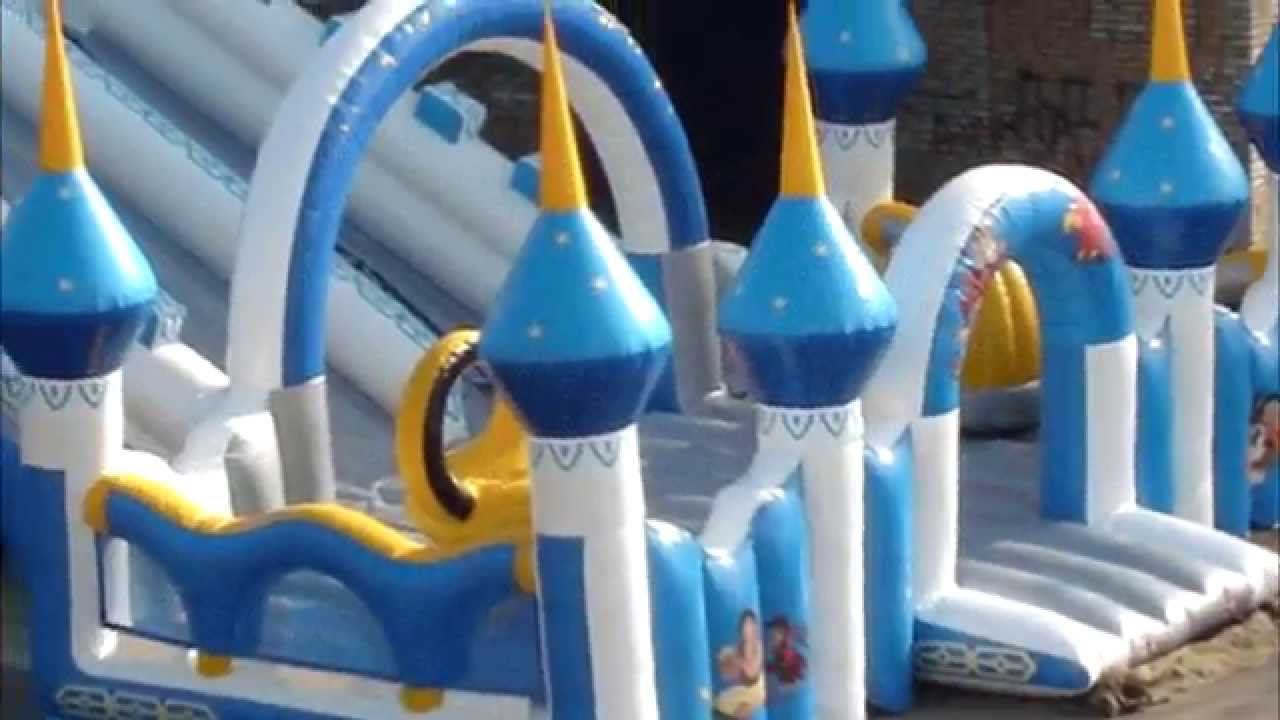 Надувная горка "Замок Аладдина" смотреть онлайн