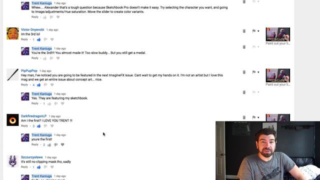 Is concept art REALLY dead? + Is my line art bad? Trent's Comment Corner #11 June 22,2018 смотреть онлайн