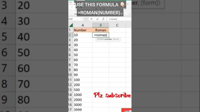 How to use Roman formula in Excel ! смотреть онлайн