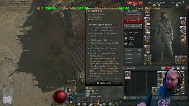 Diablo IV Unique Items - Skyhunter (Bow)[Patch 1.20] смотреть онлайн