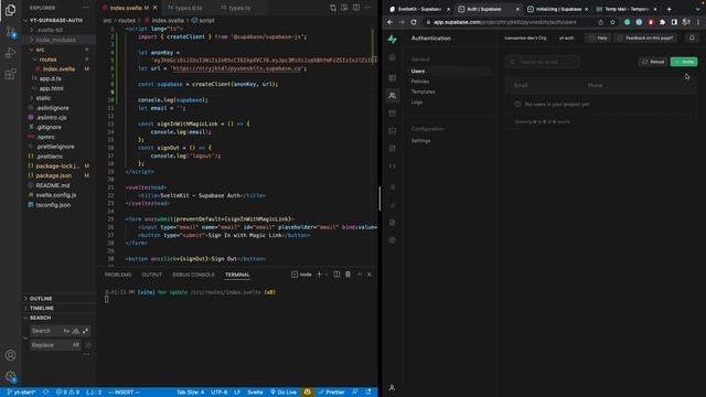 SvelteKit + Supabase Auth with Magic Link - Quick Tutorial смотреть онлайн