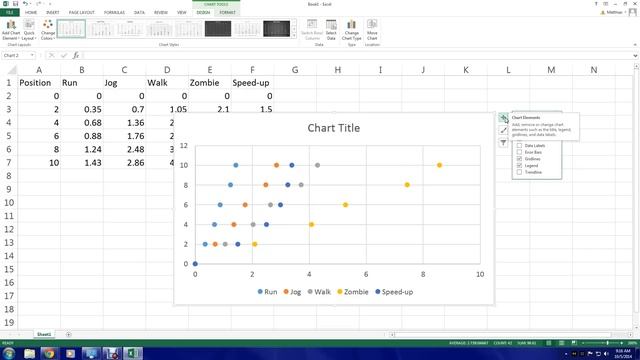 Excel 2013 - Manually adding multiple data sets to scatter plot смотреть онлайн