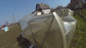 Ремонт теплицы после зимы за #пятьсек часть первая