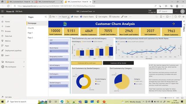 Integrate Live PowerBi Report to PowerPoint presentations | Latest Update in PowerBi | Powerbi Upda смотреть онлайн
