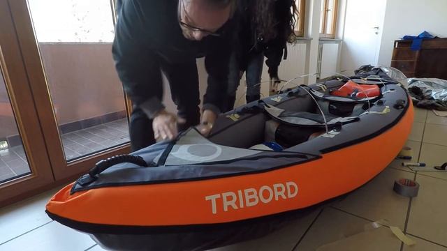 Tutorial: costruiamo una copertura paraspruzzi per il kayak ITIWIT Decathlon con 30 euro!! смотреть онлайн