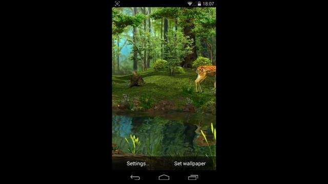 3D Deer-Nature Live Wallpaper смотреть онлайн