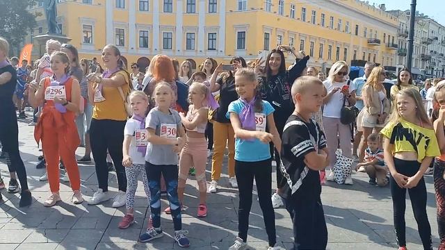 Одесса.Потёмкинская лестница.Забег.День физкультурника. смотреть онлайн