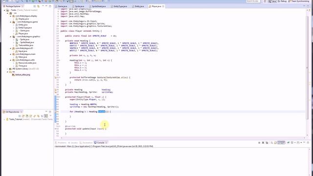 Пишем игру на Java(Ява) - Клон Танков - Класс Player и Entity - [10] смотреть онлайн