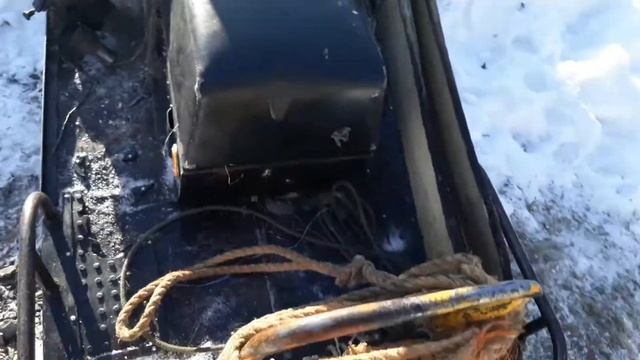 Видео выезд на охоту на снегоходах проверка механической лебедки. Часть 1 смотреть онлайн