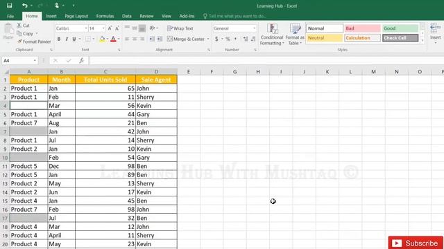 Remove Blank Cells From A List in Microsoft Excel Tutorial 2020 смотреть онлайн