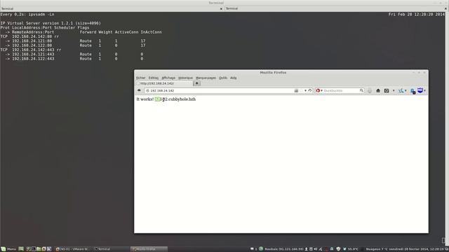 Démonstration équilibrage de charge avec LVS смотреть онлайн