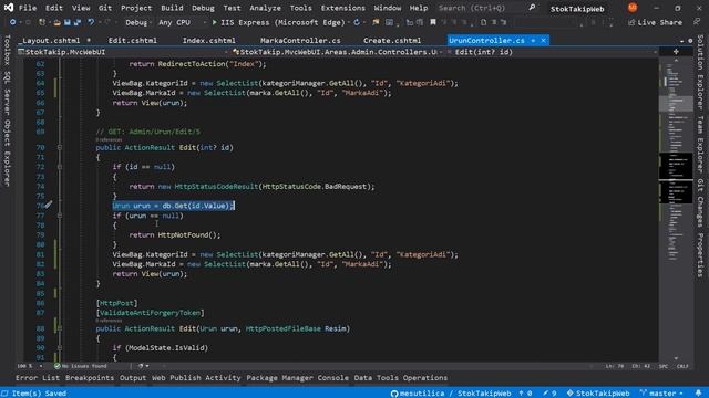 Mvc ve Bootstrap ile Stok Takip Projesi 4. Bölüm смотреть онлайн
