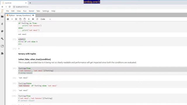 Python - ternary functions [3.7] смотреть онлайн