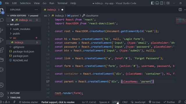 5 React js Login form смотреть онлайн