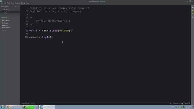 Learn JavaScript In Arabic #51 - Math - Floor смотреть онлайн