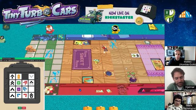 Playing Tiny Turbo Cars on Tabletopia смотреть онлайн