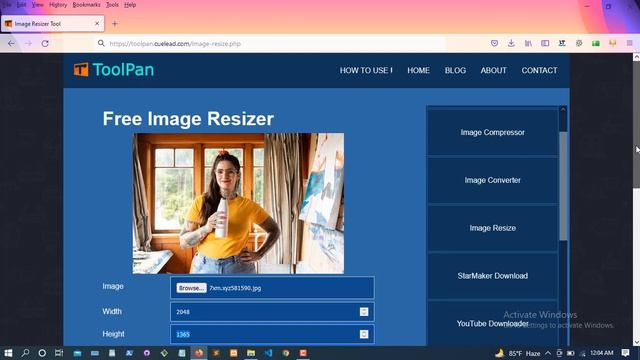 image resize without software | Change image dimension смотреть онлайн