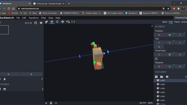 Blockbench: como modelar o cactus do plants vs zombies garden warfare смотреть онлайн