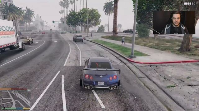 Franklin Test Driving Custom Liberty Walk 2017 Nissan GTR - Franklins Real Life Mod #57 смотреть онлайн