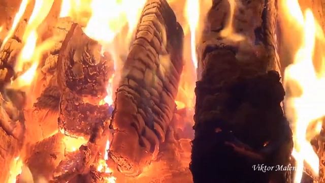 Огонь. Дрова горят в печи. Огонь в камине. Звук костра. Релакс. Медитация смотреть онлайн