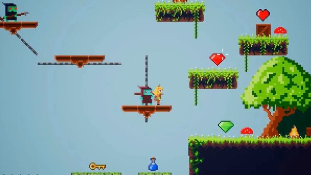 Pixel Platformer Adventure Tiles смотреть онлайн