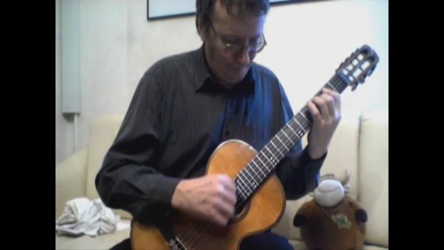 J.S. Bach's Sarabande from Partita No. 1 -- Classical guitar смотреть онлайн