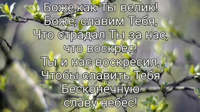 Распускаются почки душистые - христианская песня. смотреть онлайн