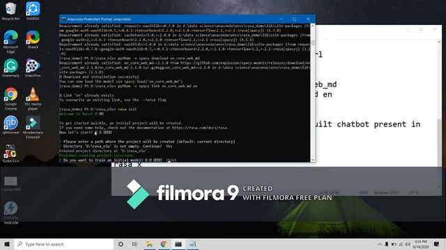 Installation of Rasa and Rasa-x for chatbot смотреть онлайн