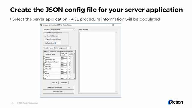 Using the Actian OpenRoad JSON Configuration File Generator смотреть онлайн