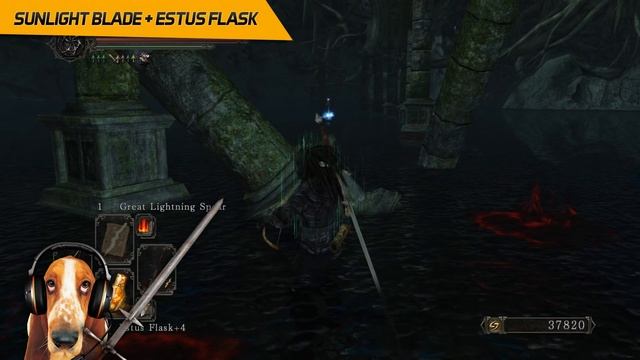 Dark Souls II - Miracle Sunlight Blade location + Estus Flask Shard смотреть онлайн
