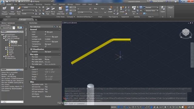 AutoCAD Plant 3D Inline Elbow Options смотреть онлайн