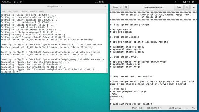 How To Install LAMP Stack (Linux, Apache, MySQL, PHP 7) on Ubuntu 16.04 смотреть онлайн