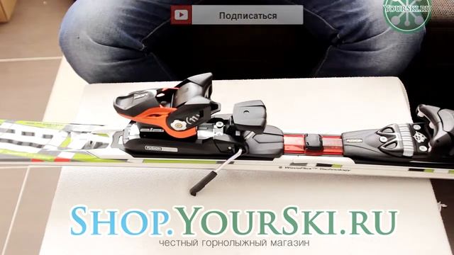 Установка креплений на горные лыжи Elan SLX Waveflex SC смотреть онлайн