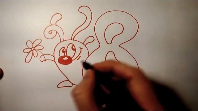 Рисуем подарок на 8 марта. Нарисуй зайца! смотреть онлайн