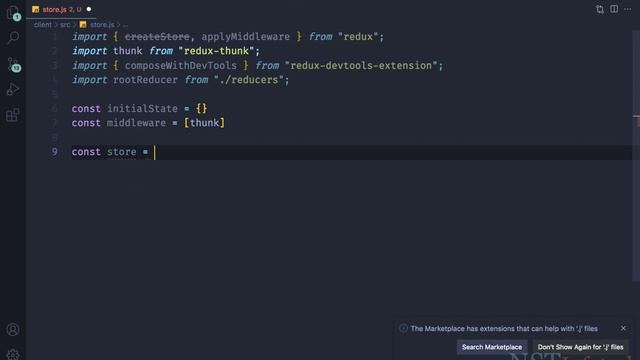 16 lecture configuring redux store - MERN STACK authentication and deployment смотреть онлайн