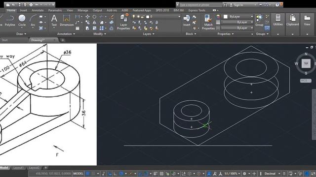 Autodesk AutoCAD 2018 İZOMETRİK ÇİZİMLER 3 смотреть онлайн
