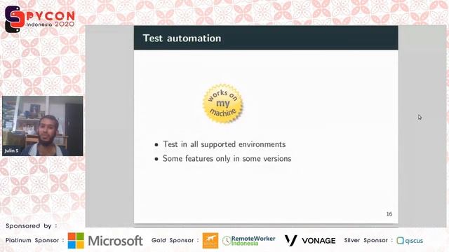 “Publishing well-formed Python packages” by Julin Shaji – PyCon Indonesia 2020 смотреть онлайн