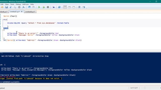 PowerShell - Error Handling смотреть онлайн
