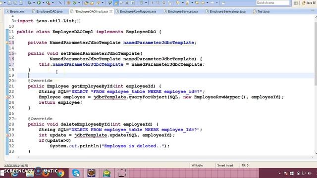 66.Spring NamedParameterJdbcTemplate using XML approach_PART1 смотреть онлайн