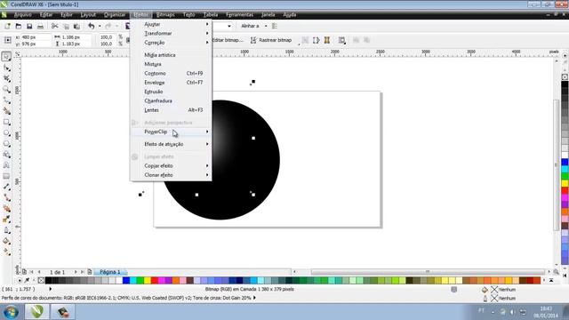 Efeito 3D Bola CorelDraw X6 смотреть онлайн