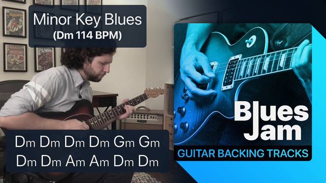 Minor Key Blues (Dm) Guitar Backing Track Jam смотреть онлайн