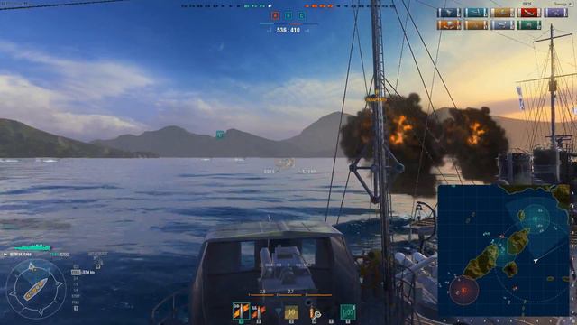 World of Warships - Эсминец WAKATAKE смотреть онлайн