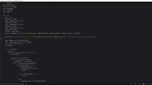 Code for Python Typing Bot смотреть онлайн