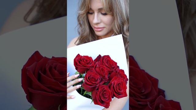 Доставка цветов в Нижнем Новгороде - букет из 7 бордовых роз от Нежная Роза 24 смотреть онлайн